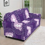 Purple Virgo Zodiac Pattern Print Sofa Cover