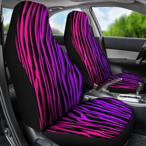 Purple Zebra Print Universal Fit Car Seat Covers GearFrost