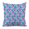 Purple Zig Zag Pineapple Pattern Print Pillow Cover