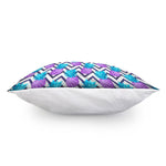Purple Zig Zag Pineapple Pattern Print Pillow Cover