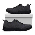 Purple Zodiac Stars Pattern Print Black Running Shoes