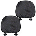 Purple Zodiac Stars Pattern Print Car Headrest Covers