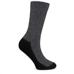 Purple Zodiac Stars Pattern Print Crew Socks