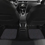Purple Zodiac Stars Pattern Print Front and Back Car Floor Mats
