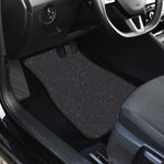 Purple Zodiac Stars Pattern Print Front and Back Car Floor Mats