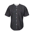 Purple Zodiac Stars Pattern Print Men's Baseball Jersey