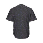 Purple Zodiac Stars Pattern Print Men's Baseball Jersey