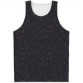 Purple Zodiac Stars Pattern Print Men's Tank Top