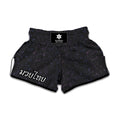 Purple Zodiac Stars Pattern Print Muay Thai Boxing Shorts