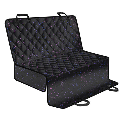Purple Zodiac Stars Pattern Print Pet Car Back Seat Cover
