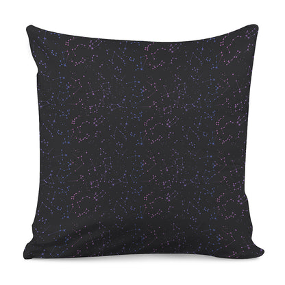 Purple Zodiac Stars Pattern Print Pillow Cover