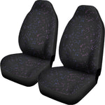 Purple Zodiac Stars Pattern Print Universal Fit Car Seat Covers