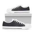 Purple Zodiac Stars Pattern Print White Low Top Sneakers