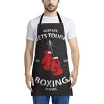 Put On Your Boxing Gloves Print Apron