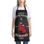 Put On Your Boxing Gloves Print Apron