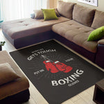 Put On Your Boxing Gloves Print Area Rug