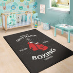 Put On Your Boxing Gloves Print Area Rug