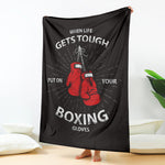 Put On Your Boxing Gloves Print Blanket