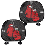 Put On Your Boxing Gloves Print Car Headrest Covers