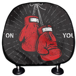 Put On Your Boxing Gloves Print Car Headrest Covers