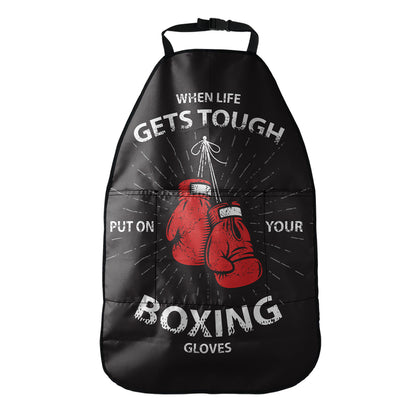 Put On Your Boxing Gloves Print Car Seat Organizers
