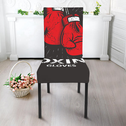 Put On Your Boxing Gloves Print Dining Chair Slipcover