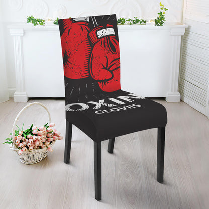 Put On Your Boxing Gloves Print Dining Chair Slipcover