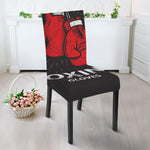 Put On Your Boxing Gloves Print Dining Chair Slipcover