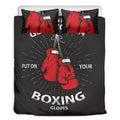 Put On Your Boxing Gloves Print Duvet Cover Bedding Set
