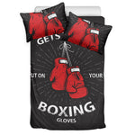 Put On Your Boxing Gloves Print Duvet Cover Bedding Set