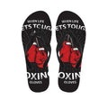 Put On Your Boxing Gloves Print Flip Flops