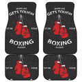 Put On Your Boxing Gloves Print Front and Back Car Floor Mats