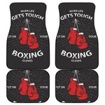 Put On Your Boxing Gloves Print Front and Back Car Floor Mats