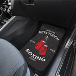 Put On Your Boxing Gloves Print Front and Back Car Floor Mats
