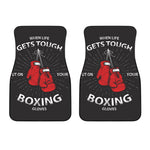 Put On Your Boxing Gloves Print Front Car Floor Mats