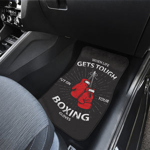 Put On Your Boxing Gloves Print Front Car Floor Mats