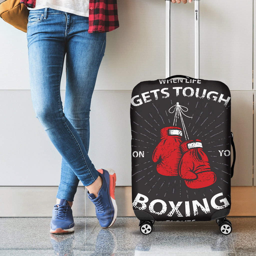 Put On Your Boxing Gloves Print Luggage Cover