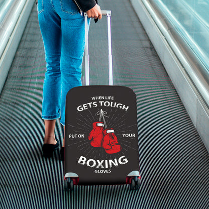 Put On Your Boxing Gloves Print Luggage Cover