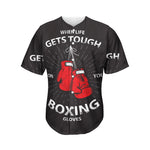 Put On Your Boxing Gloves Print Men's Baseball Jersey