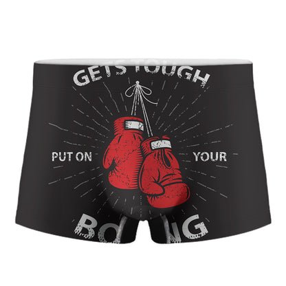 Put On Your Boxing Gloves Print Men's Boxer Briefs