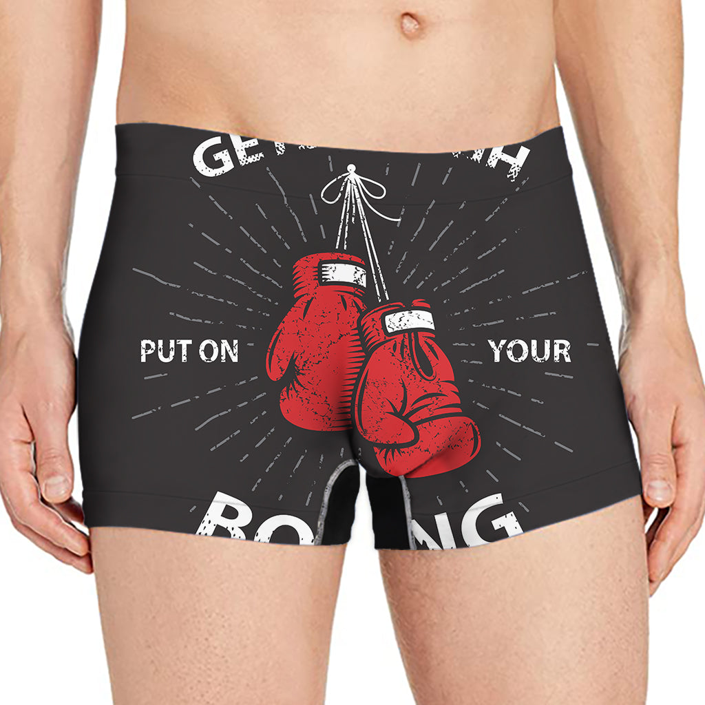 Put On Your Boxing Gloves Print Men's Boxer Briefs
