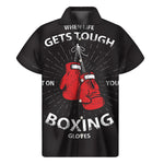 Put On Your Boxing Gloves Print Men's Short Sleeve Shirt