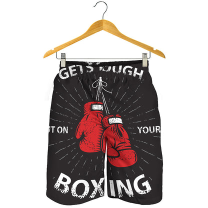 Put On Your Boxing Gloves Print Men's Shorts