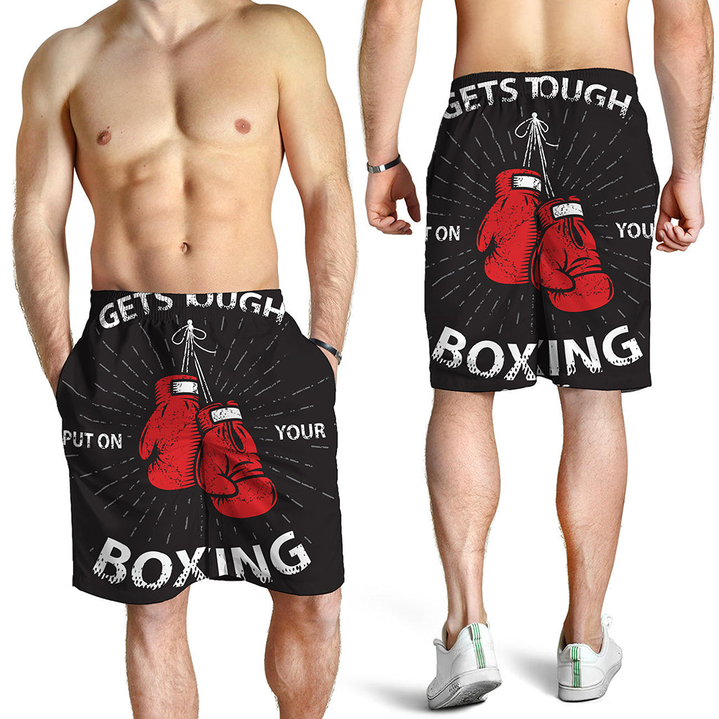 Put On Your Boxing Gloves Print Men's Shorts