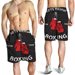 Put On Your Boxing Gloves Print Men's Shorts