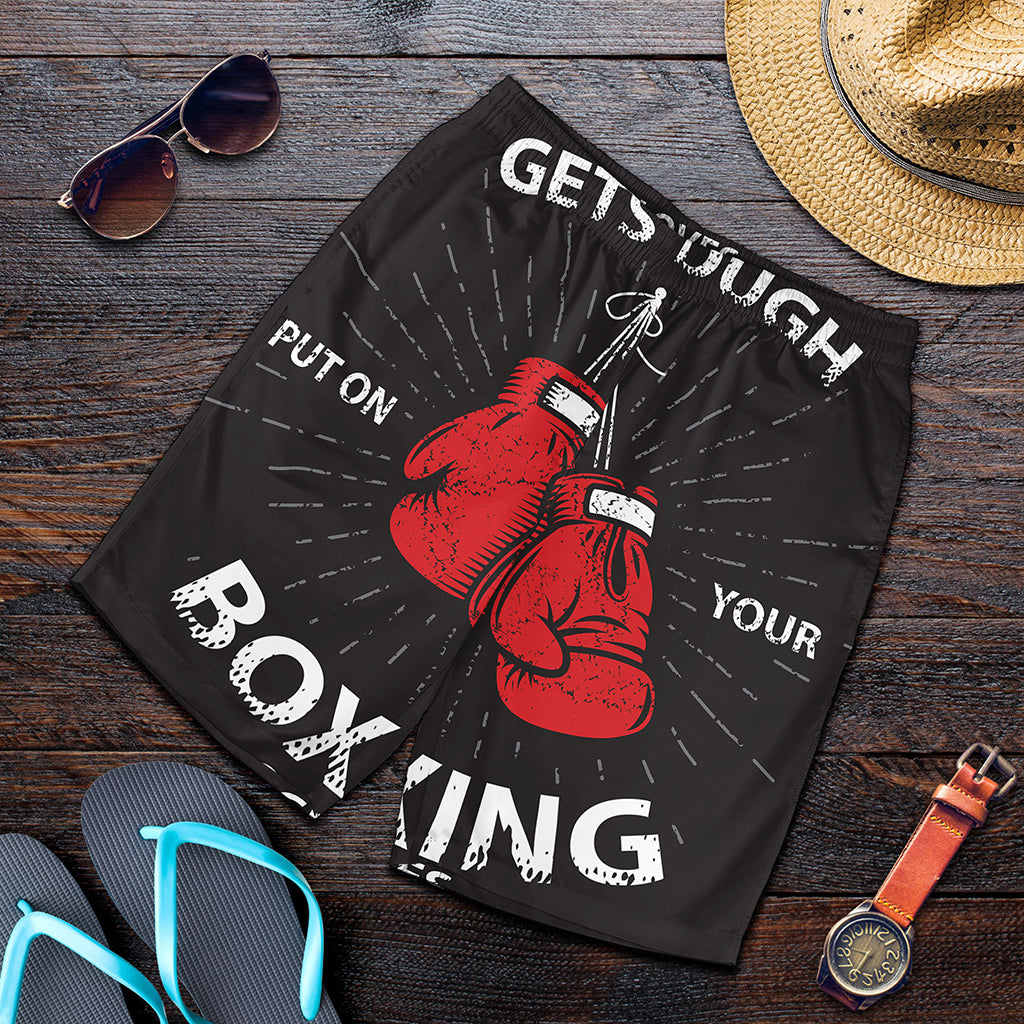 Put On Your Boxing Gloves Print Men's Shorts