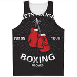 Put On Your Boxing Gloves Print Men's Tank Top