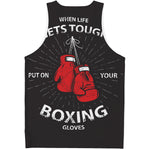 Put On Your Boxing Gloves Print Men's Tank Top