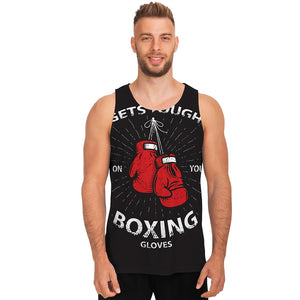 Put On Your Boxing Gloves Print Men's Tank Top