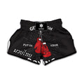 Put On Your Boxing Gloves Print Muay Thai Boxing Shorts